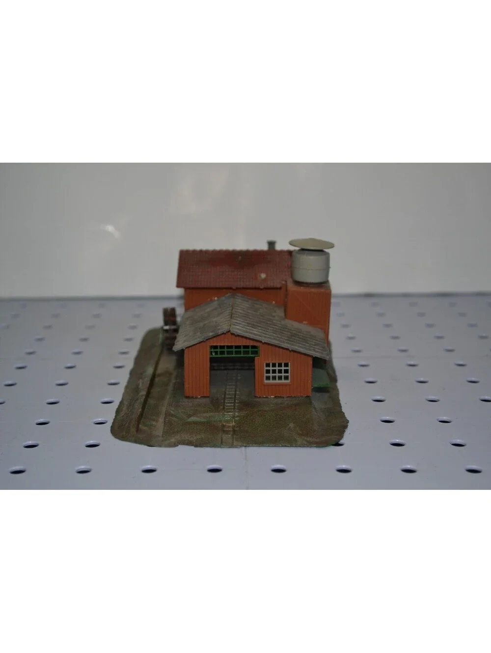 Pola N Scale Factory with Water Wheel & Train Entrance - 6.75